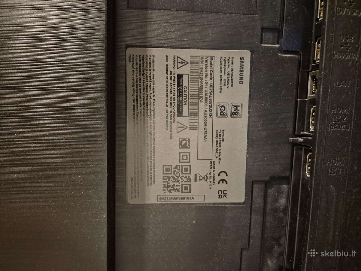 Samsung 75 coliu Neveikia - nuotraukos Nr. 2