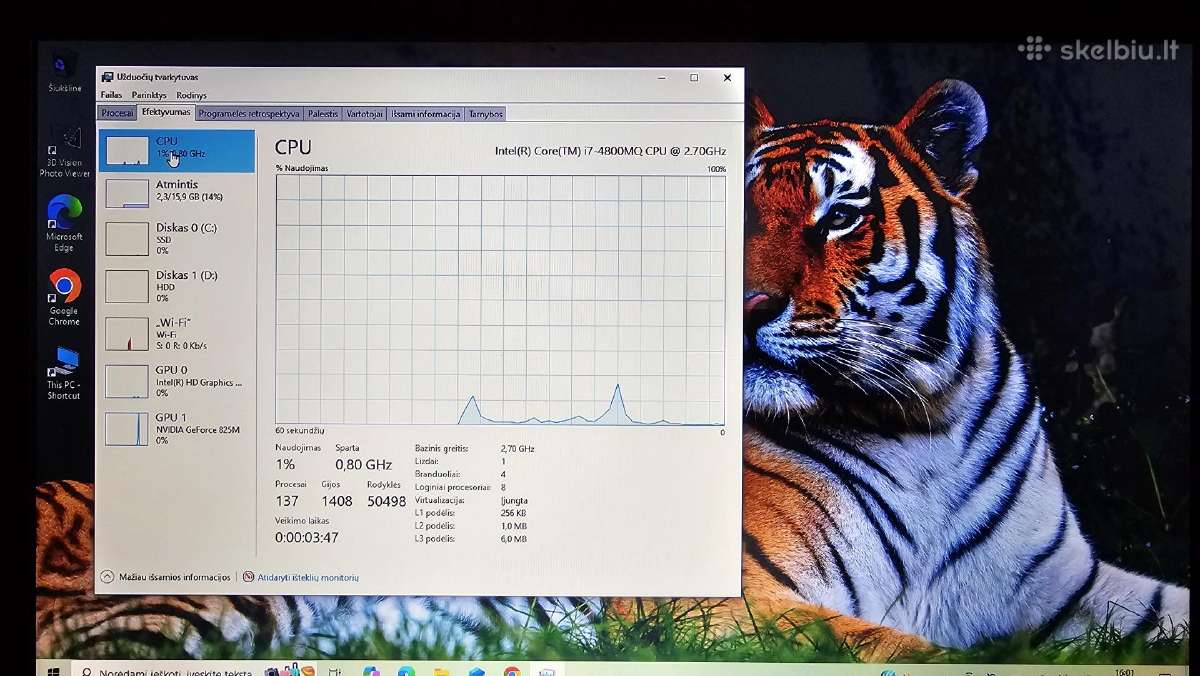 Medion Akoya i7/16gb/120ssd+1000gb/17.3 nvidia - nuotraukos Nr. 9