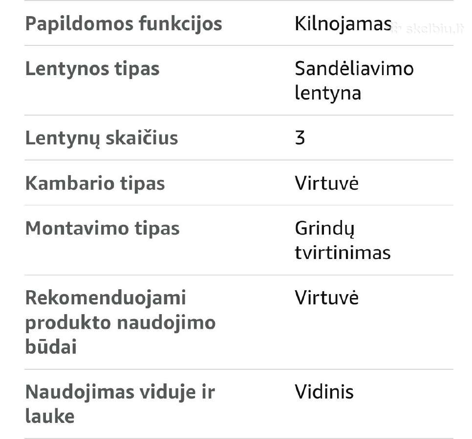 Daržovių dėžė, lentyna su ratukais - nuotraukos Nr. 6