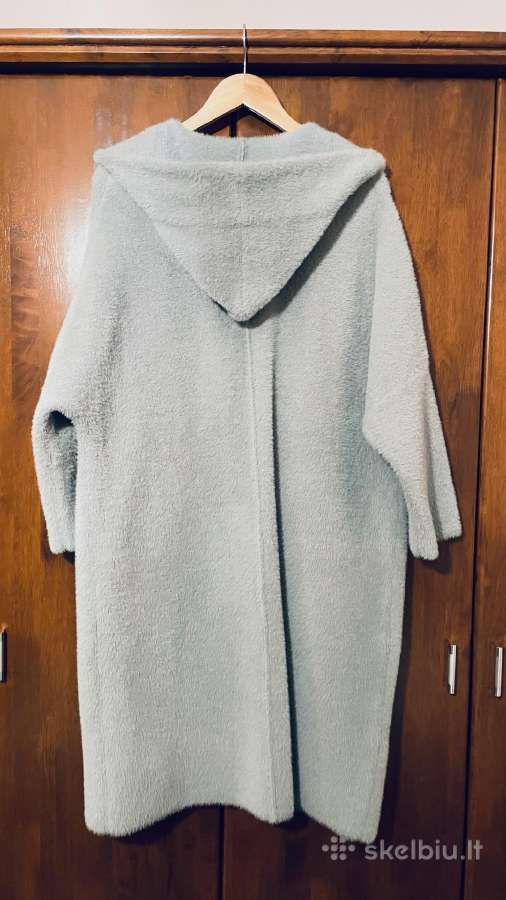 Šiltas ir jaukus gražuolis paltas su gobtuvu L/XL - nuotraukos Nr. 4
