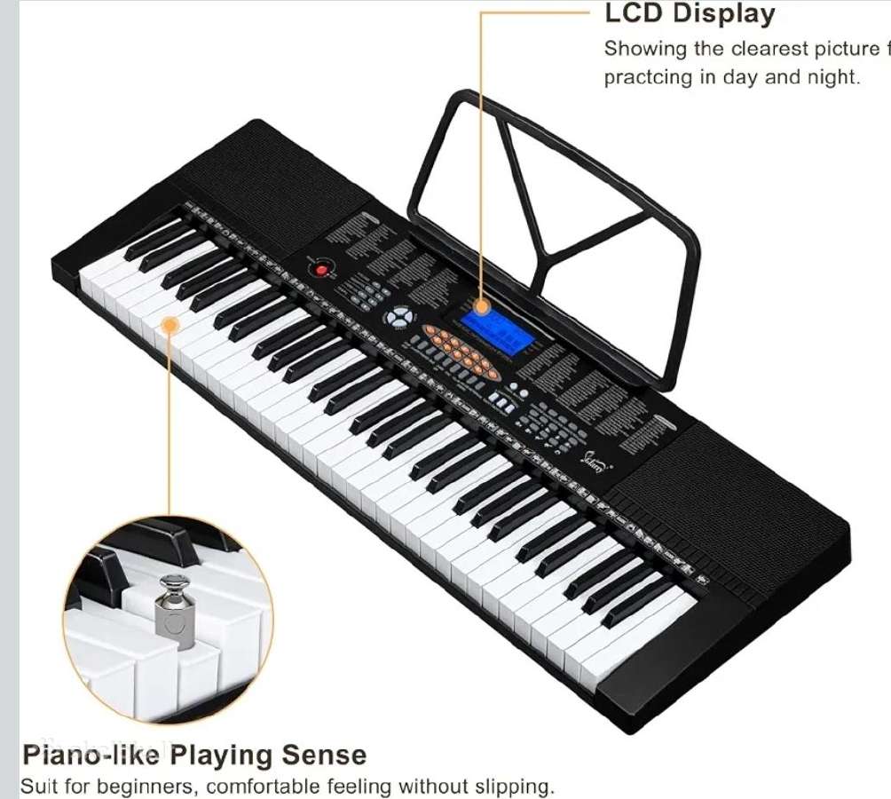Glary 61 klavišo elektroninis pianinas - nuotraukos Nr. 2
