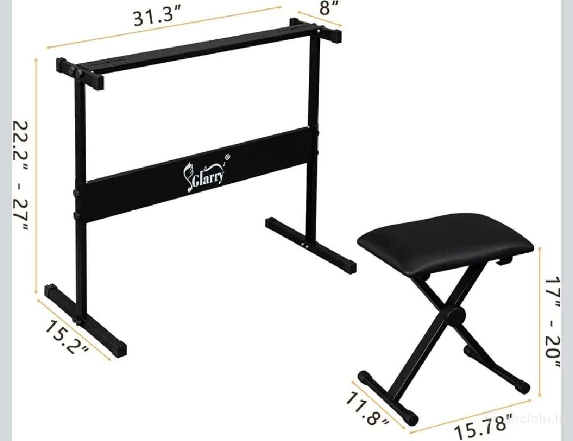 Glary 61 klavišo elektroninis pianinas - nuotraukos Nr. 3