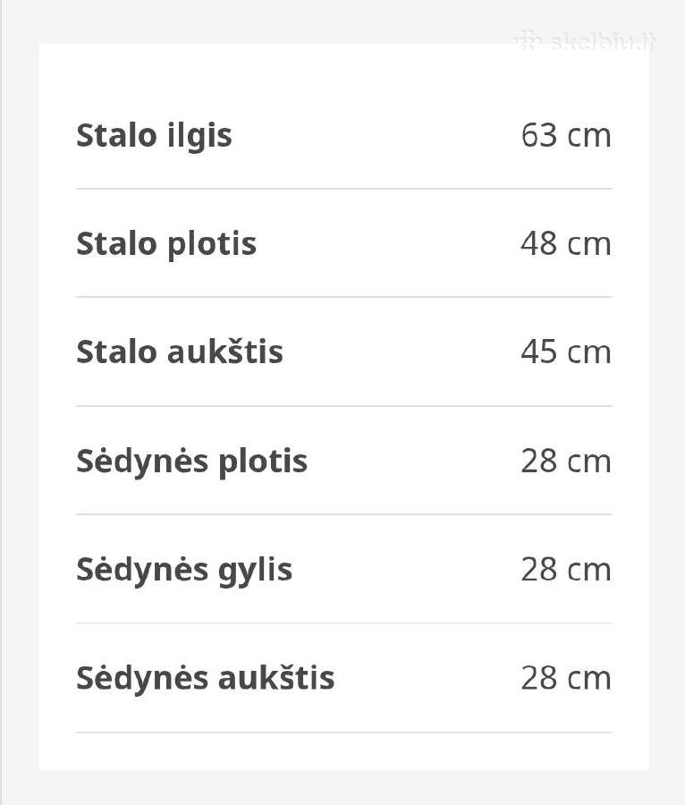 Ikea Vaikiškas stalas su 2 kėdėmis - nuotraukos Nr. 4