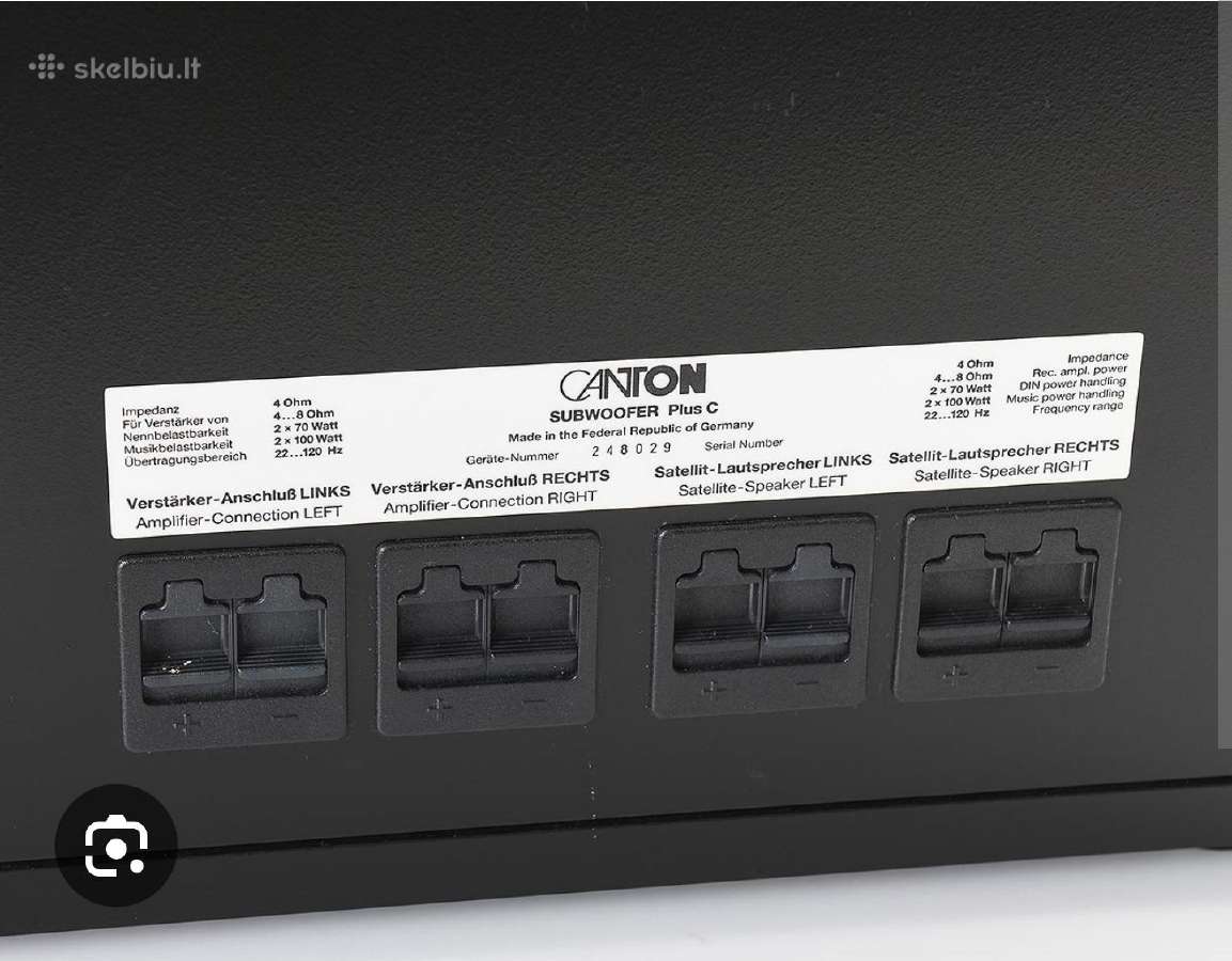 Canton Plus C subas - nuotraukos Nr. 4