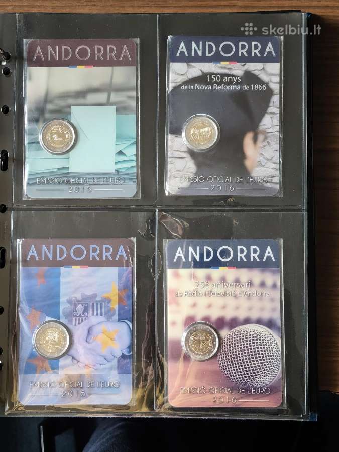 Andoros proginių 2 euro monetų komplektas - nuotraukos Nr. 2