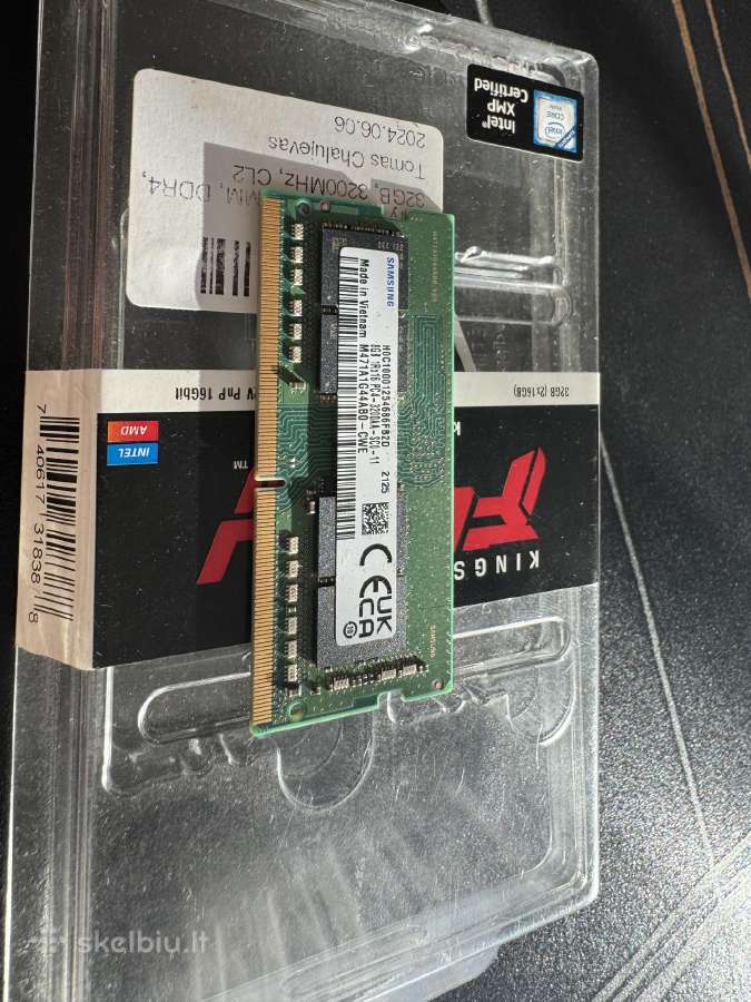 8gb So-dimm RAM - nuotraukos Nr. 2