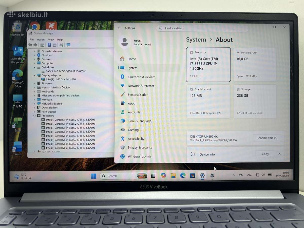 Asus S403f - nuotraukos Nr. 2