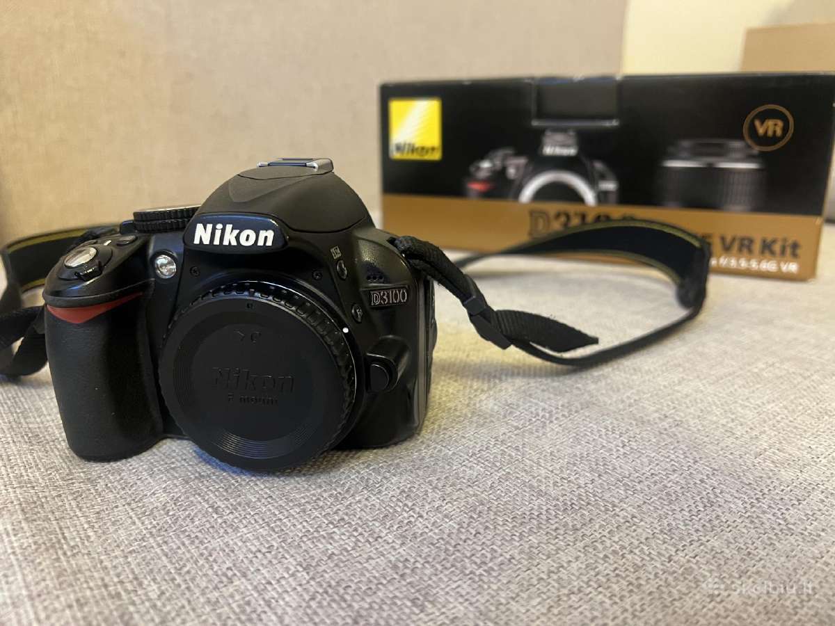 Nikon D3100 + kuprinė + trikojis - nuotraukos Nr. 2