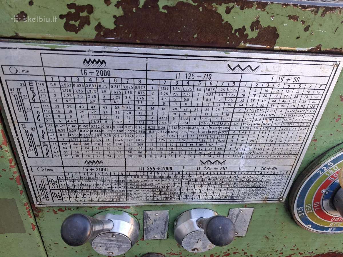 Metalo tekinimo staklės Zmm C11mt - nuotraukos Nr. 11