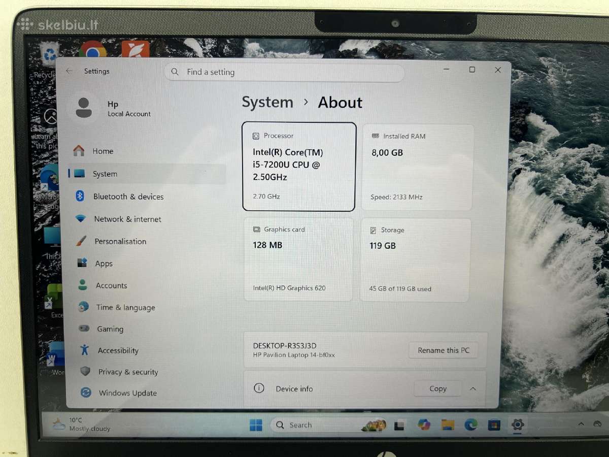 Hp elitebook 840 g4 - nuotraukos Nr. 12