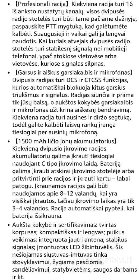 Baofeng racijos,3 komplektai po 2 vnt - nuotraukos Nr. 4