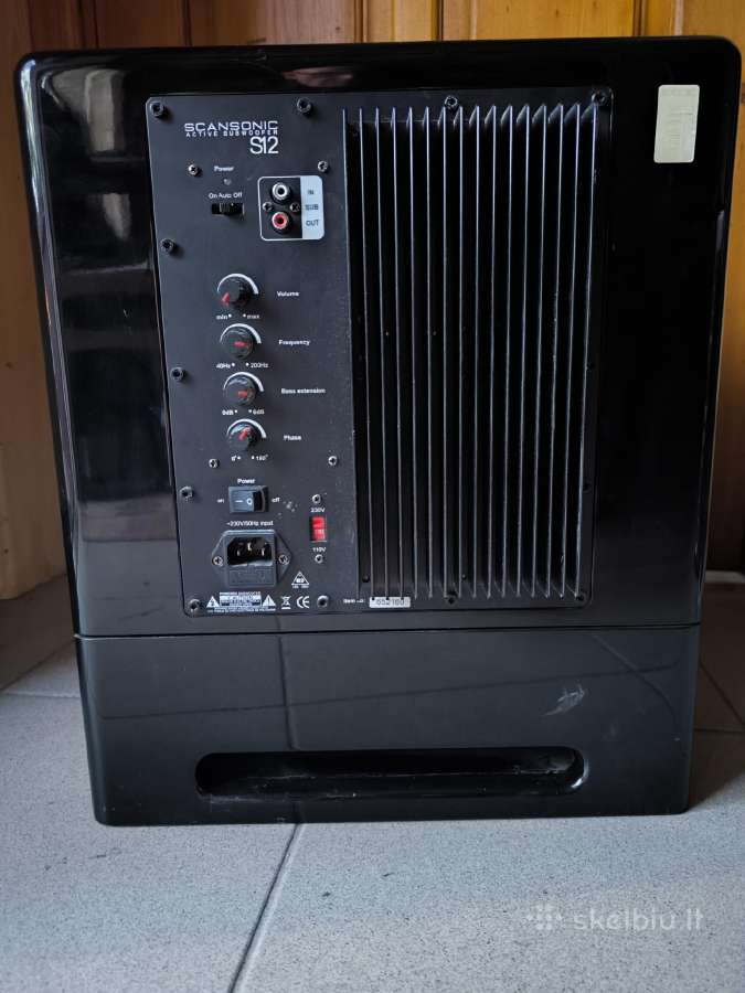 Klipsch Sw-10 žemų dažnių kolonėlė - nuotraukos Nr. 10