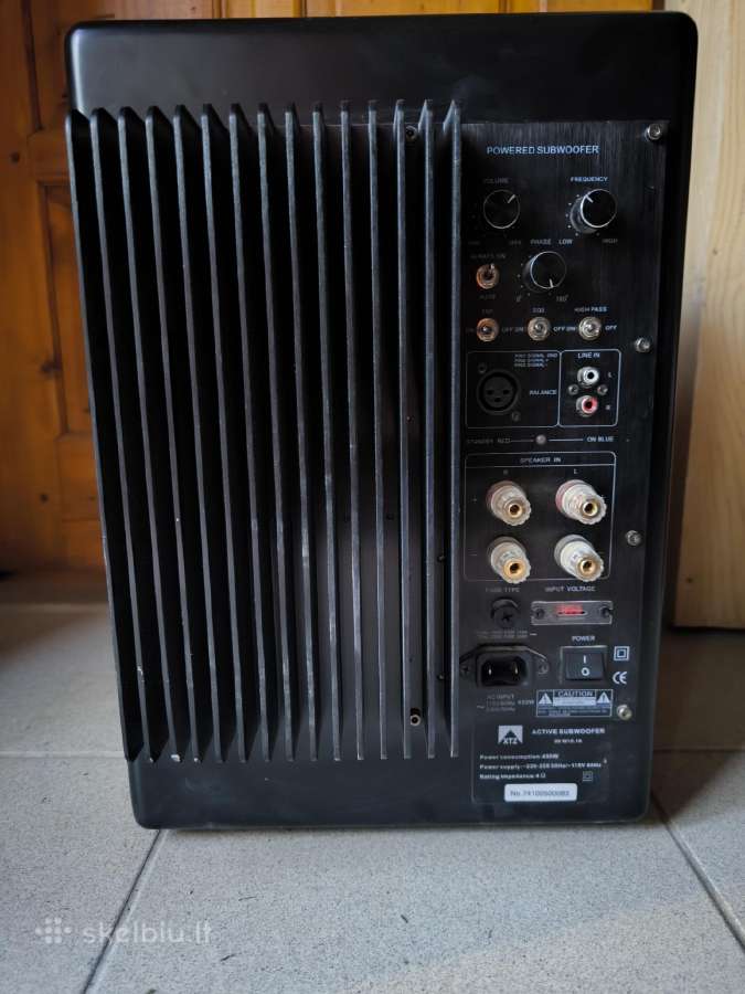Klipsch Sw-10 žemų dažnių kolonėlė - nuotraukos Nr. 17