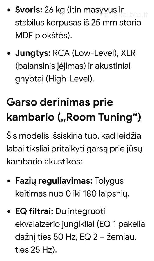 Klipsch Sw-10 žemų dažnių kolonėlė - nuotraukos Nr. 19