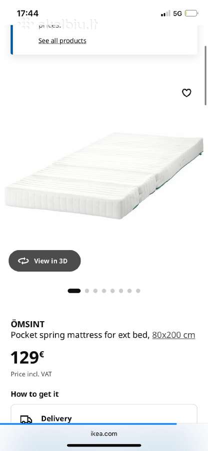 Ikea Busunge vaikiška lovelė lovytė lova - nuotraukos Nr. 6