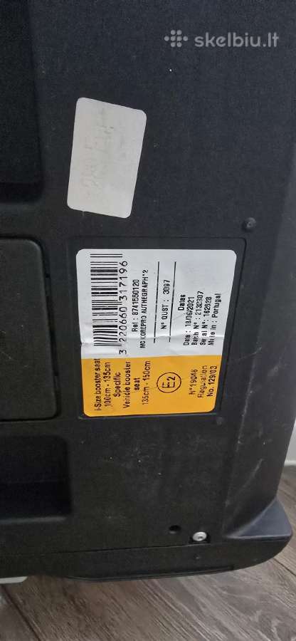 Maxi Cosi I-size 15-36kg - nuotraukos Nr. 5