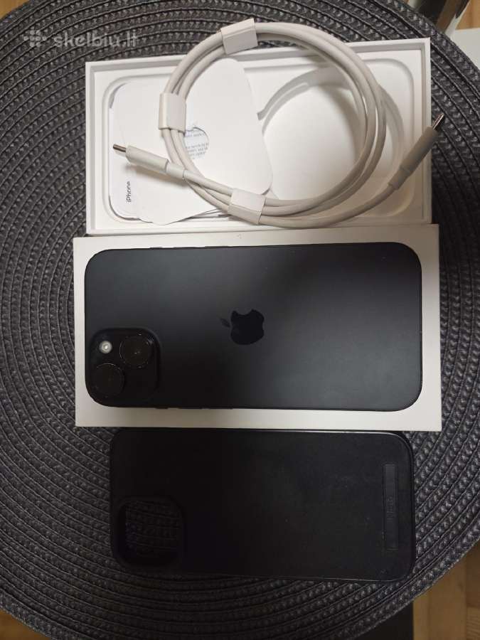 iPhone 15 black 128gb - nuotraukos Nr. 2