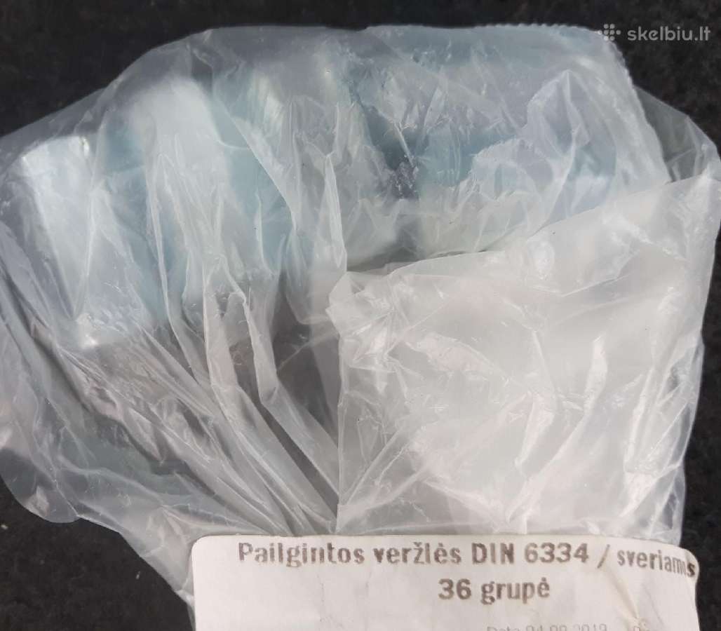 Prailgintos veržlės 7vnt. ir poveržlės 2vnt - nuotraukos Nr. 2