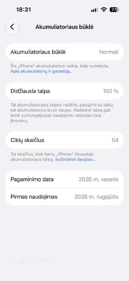 iPhone 15 128gb - nuotraukos Nr. 3