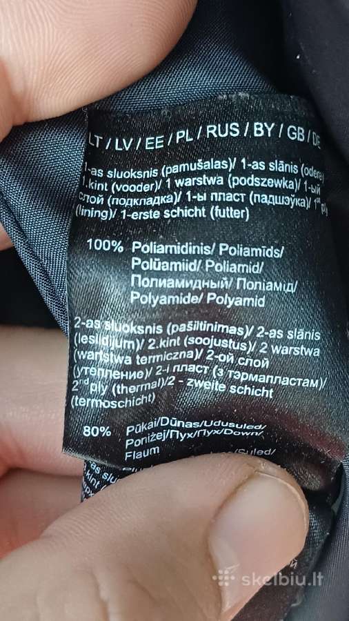 Funkcinė pūkinė "Audimas" striukė - nuotraukos Nr. 12