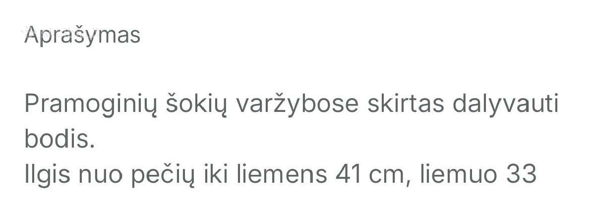 Pramoginių šokių bodys - nuotraukos Nr. 7