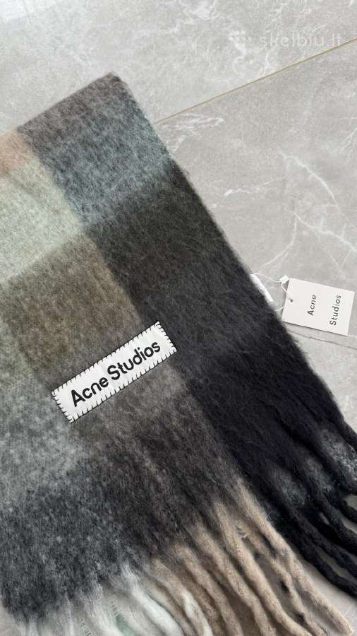 Acne Studios languotas moheros šalikas - nuotraukos Nr. 2