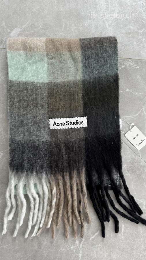 Acne Studios languotas moheros šalikas - nuotraukos Nr. 4