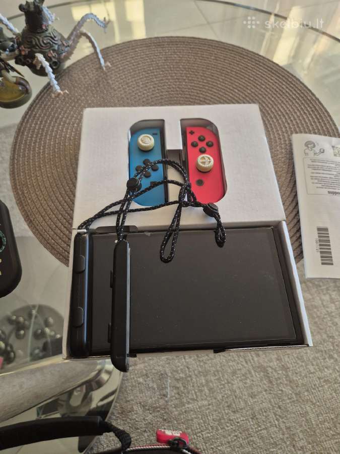 Nintendo switch oled 64gb + 128gb Atrištas - nuotraukos Nr. 2