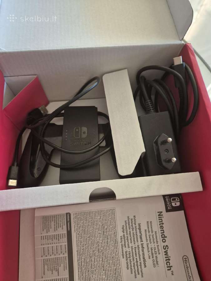 Nintendo switch oled 64gb + 128gb Atrištas - nuotraukos Nr. 3