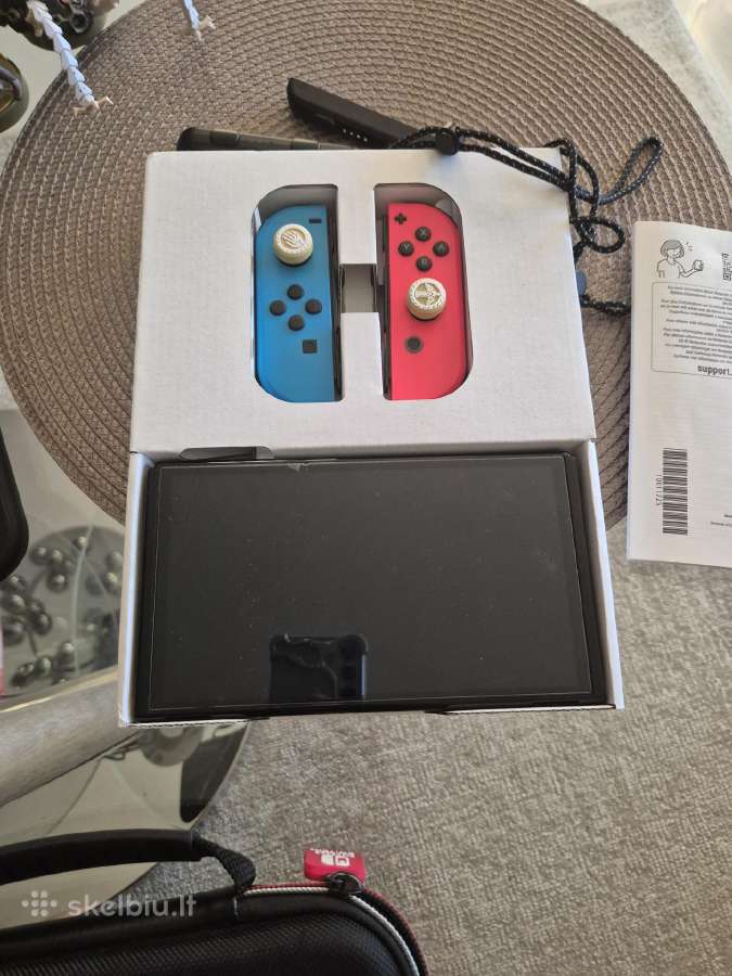 Nintendo switch oled 64gb + 128gb Atrištas - nuotraukos Nr. 5