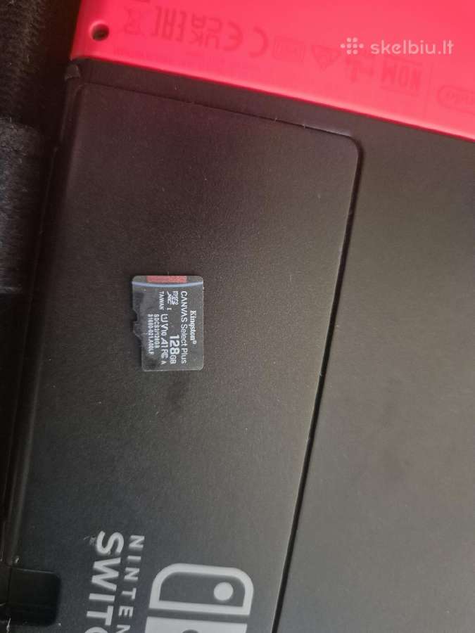 Nintendo switch oled 64gb + 128gb Atrištas - nuotraukos Nr. 7