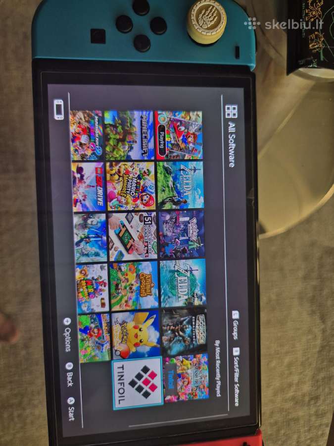 Nintendo switch oled 64gb + 128gb Atrištas - nuotraukos Nr. 8