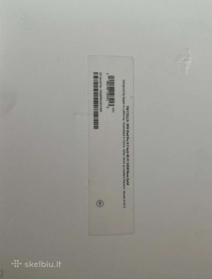 iPad pro 9.7inch 32gb Rose Gold - nuotraukos Nr. 9