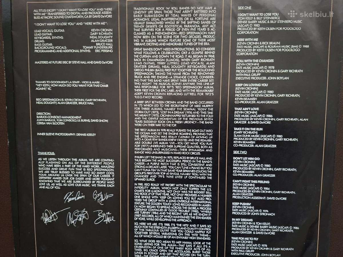 Reo Speedwagon 1988 "The Hits" - nuotraukos Nr. 3