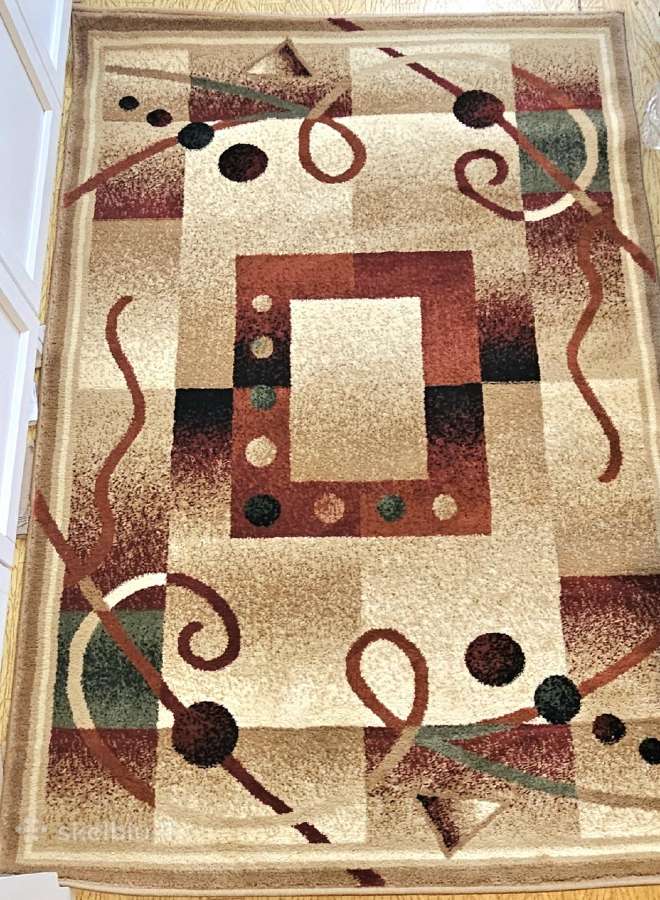 Modernus abstraktaus rašto kilimas 150 x 100 - nuotraukos Nr. 3