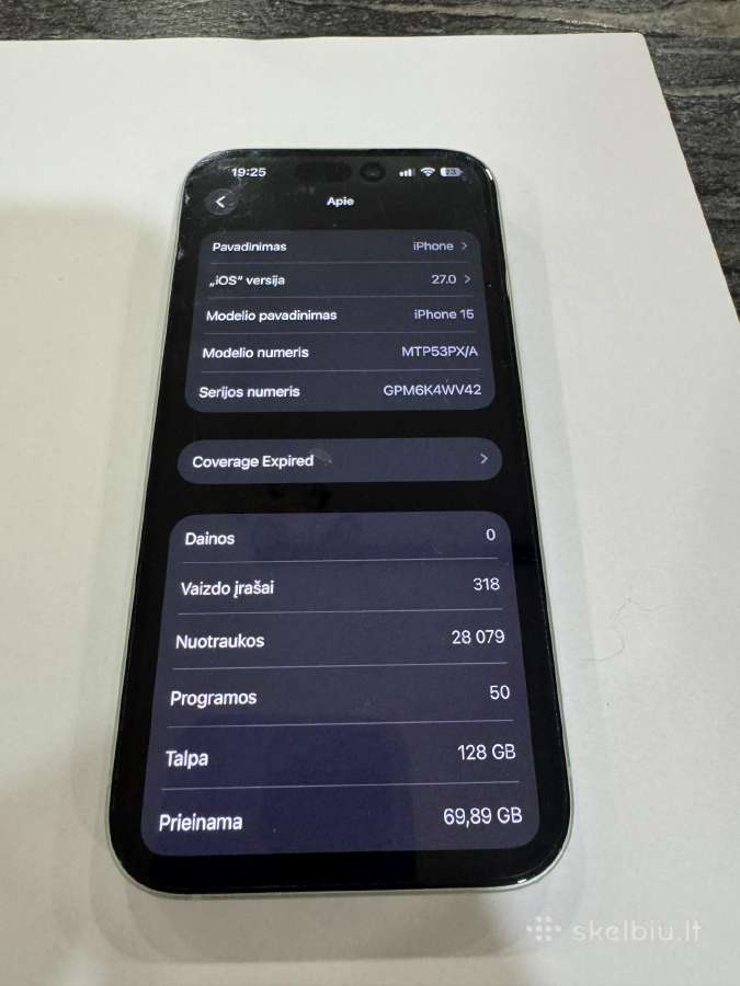 iPhone 15 128gb - nuotraukos Nr. 2