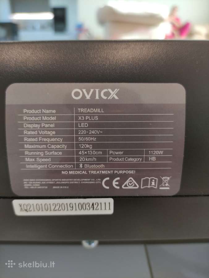 Parduodamas bėgimo takelis Ovicx X3 Plus - nuotraukos Nr. 4