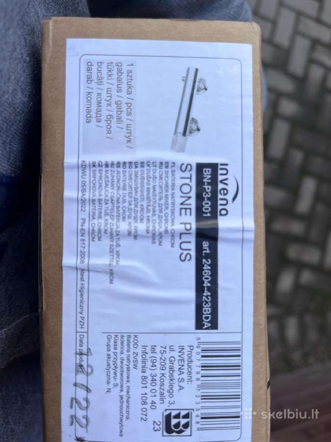 Invena Stone Plus dušo maišytuvas - nuotraukos Nr. 3