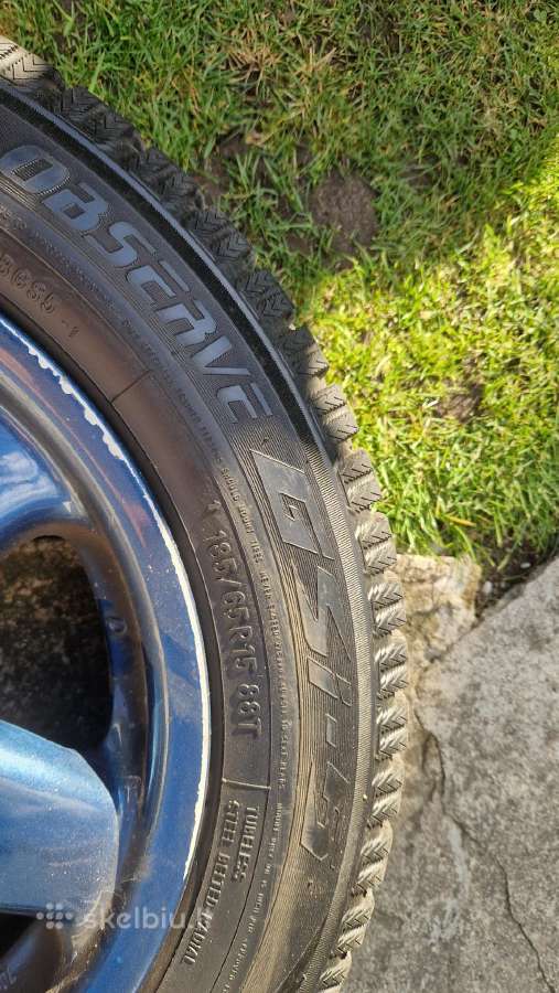 Honda Toyota ratlankiai su žieminėm padangom - nuotraukos Nr. 4