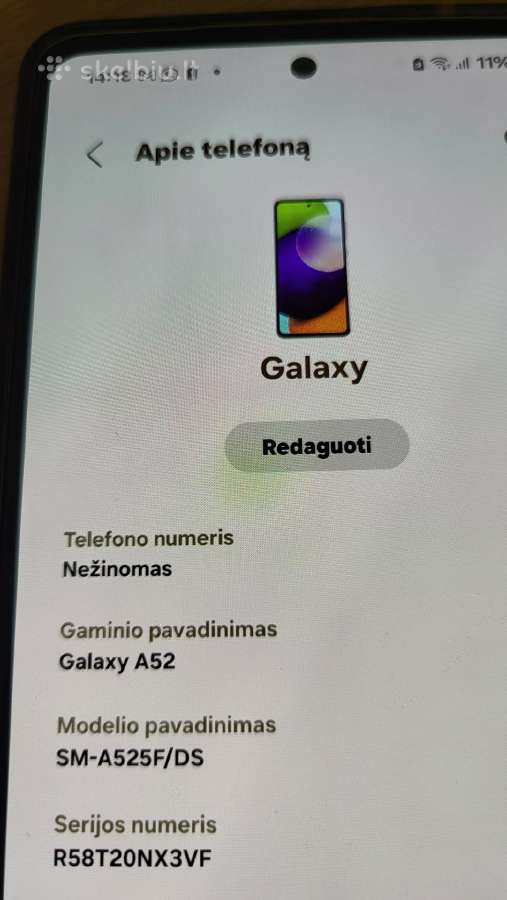 Samsung A52 - nuotraukos Nr. 6