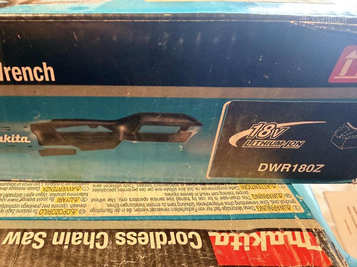 Makita Dwr180z Akumuliatorinė terkšlė - nuotraukos Nr. 4