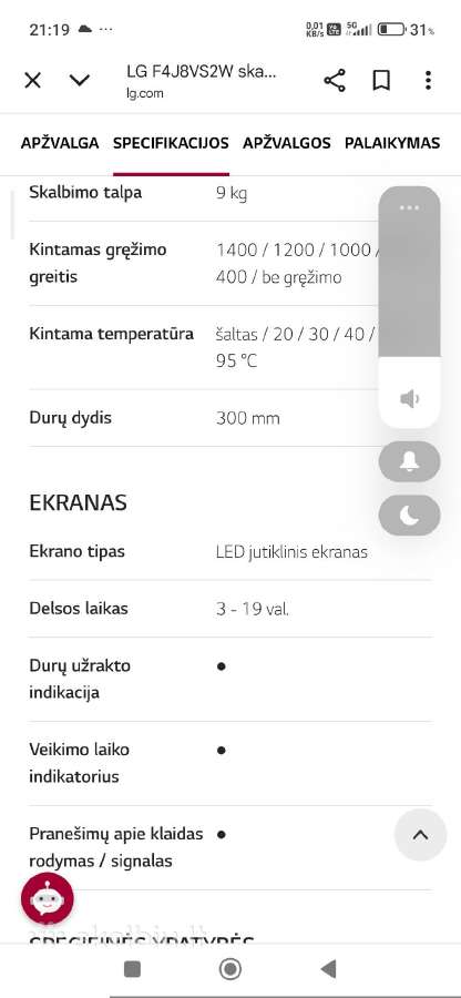 Parduodu LG skalbimo mašiną - nuotraukos Nr. 3