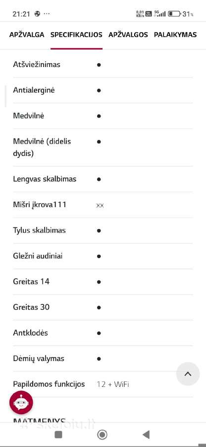 Parduodu LG skalbimo mašiną - nuotraukos Nr. 5