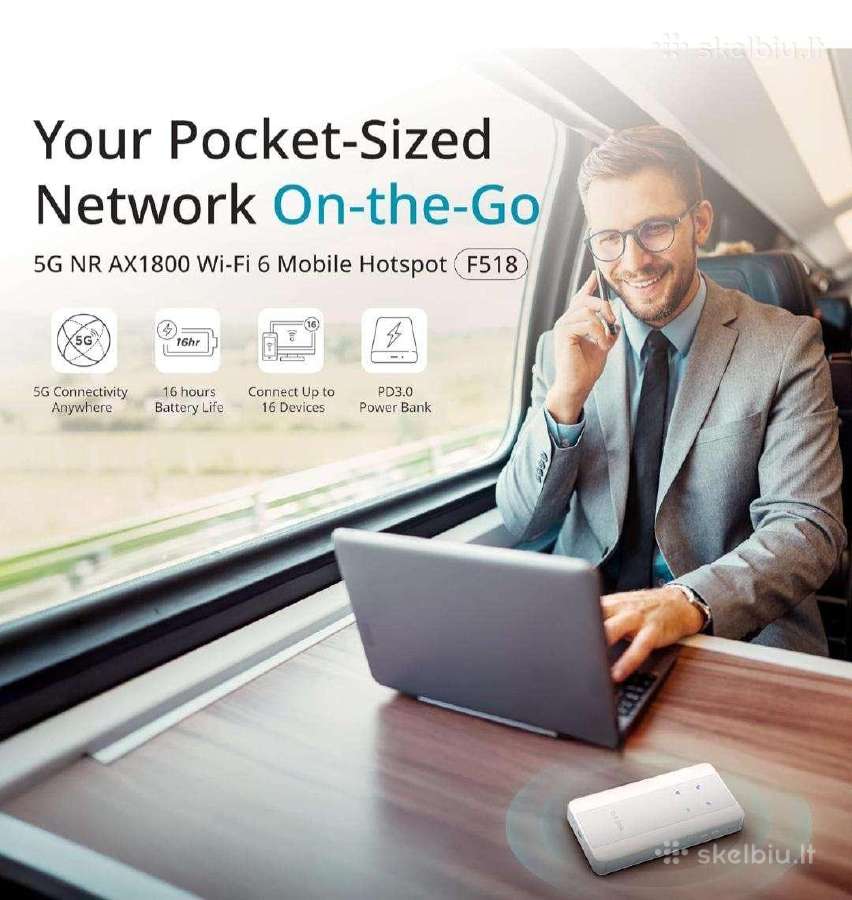 D-link F518 5G Wi-fi 6 su Power Bank. - nuotraukos Nr. 7