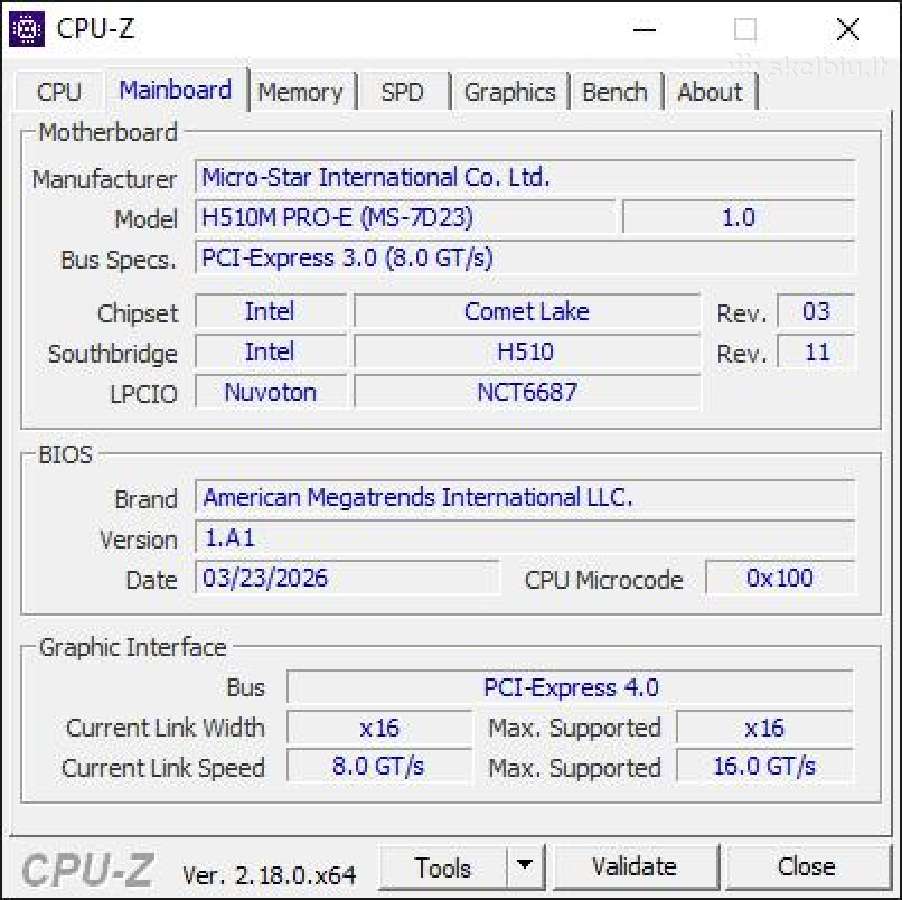 Msi H510m Pro-e Lga1200 Ddr4 M.2 I/o Shiel - nuotraukos Nr. 2