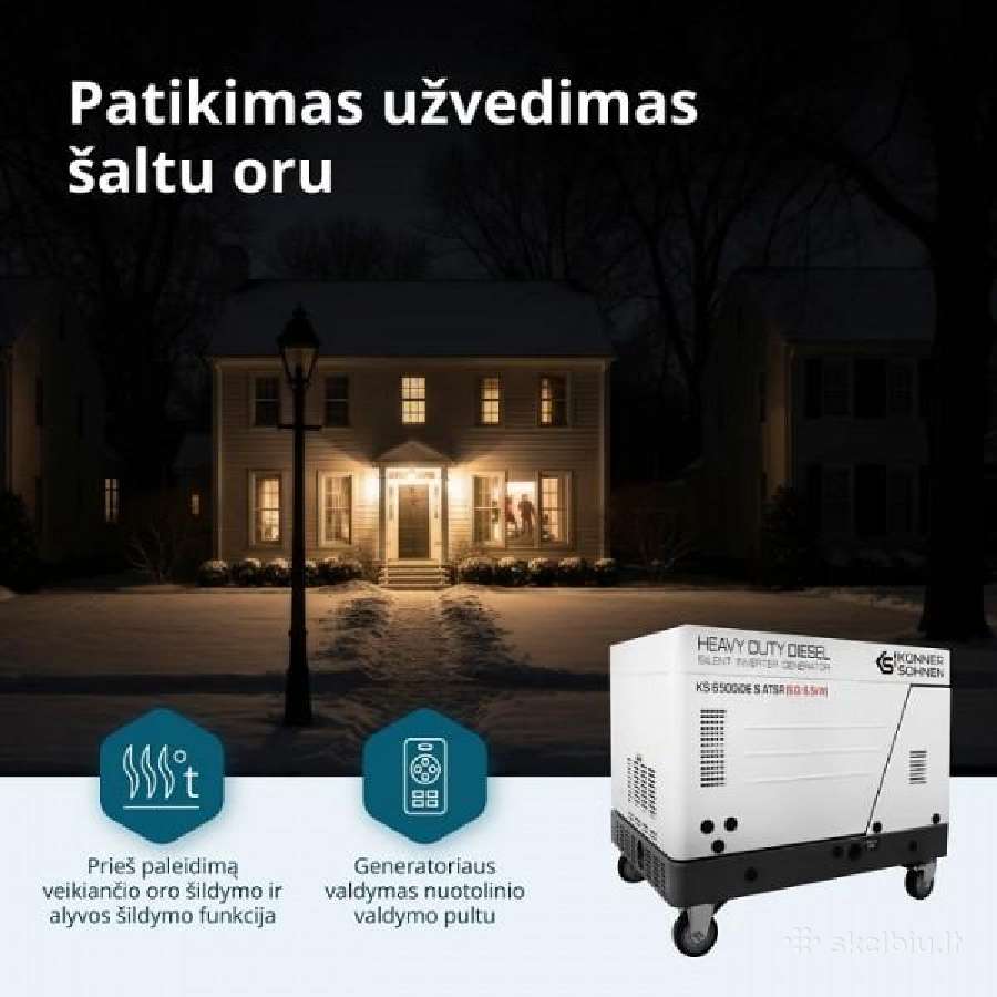 Dyzelinis inverterinis generatorius Ks 6500ide S - nuotraukos Nr. 2