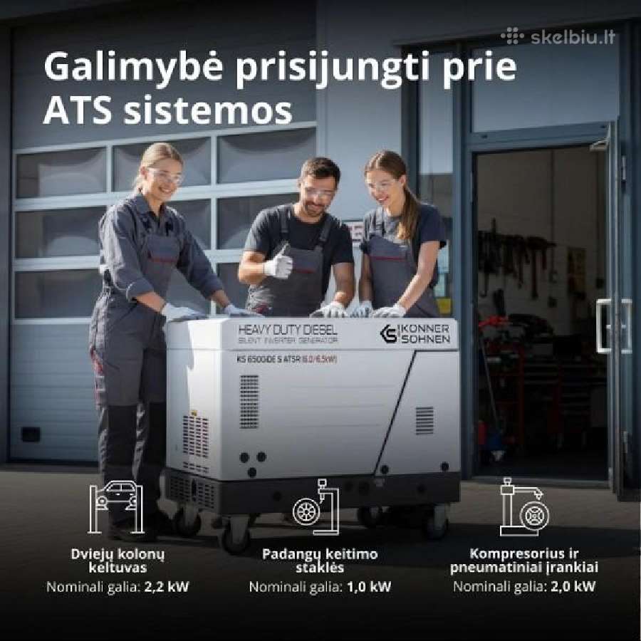 Dyzelinis inverterinis generatorius Ks 6500ide S - nuotraukos Nr. 6