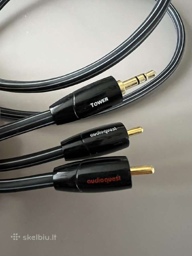 Audioquest Tower 3,5 mm į2x rca laidas, 1,5 m - nuotraukos Nr. 2