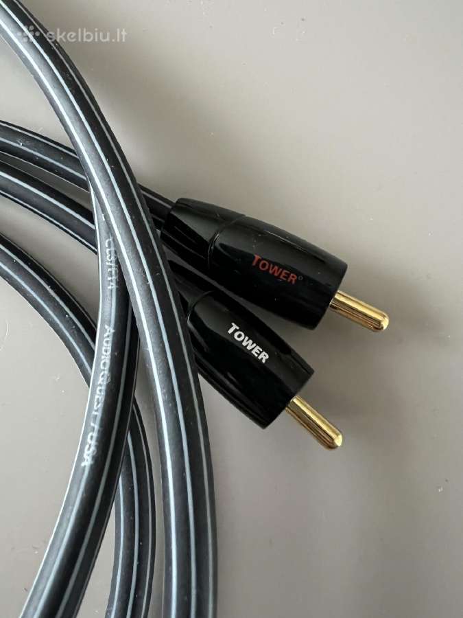 Audioquest Tower 3,5 mm į2x rca laidas, 1,5 m - nuotraukos Nr. 6