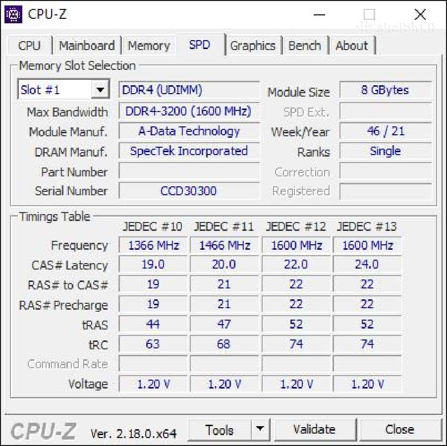 Adata 16gb (2x8gb) Ddr4 3200mhz Cl22 - nuotraukos Nr. 5